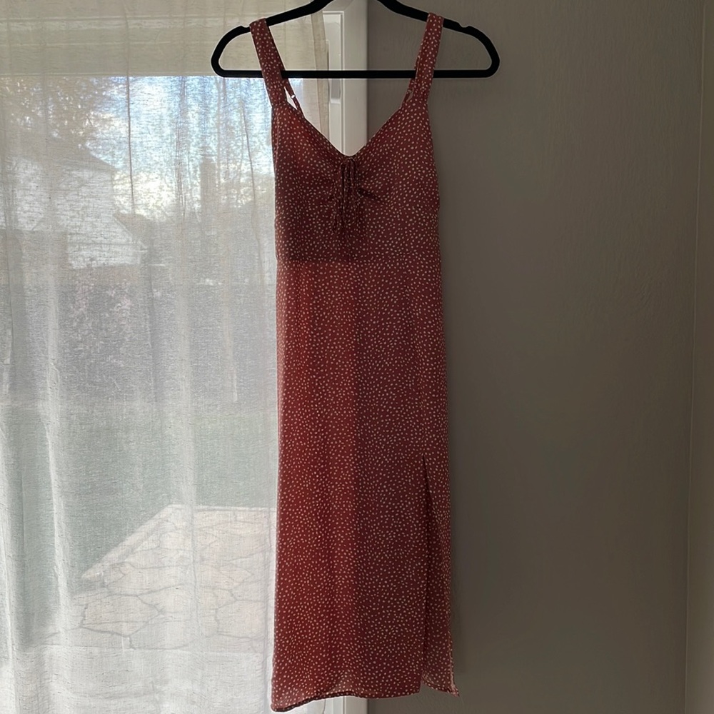 Abercrombie & Fitch midi spotted dress